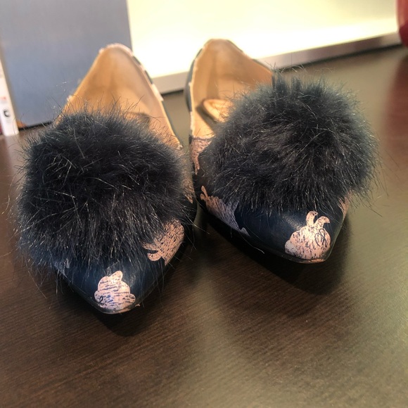 Sam Edelman Faux Fur Pompom Shoe - Picture 6 of 9